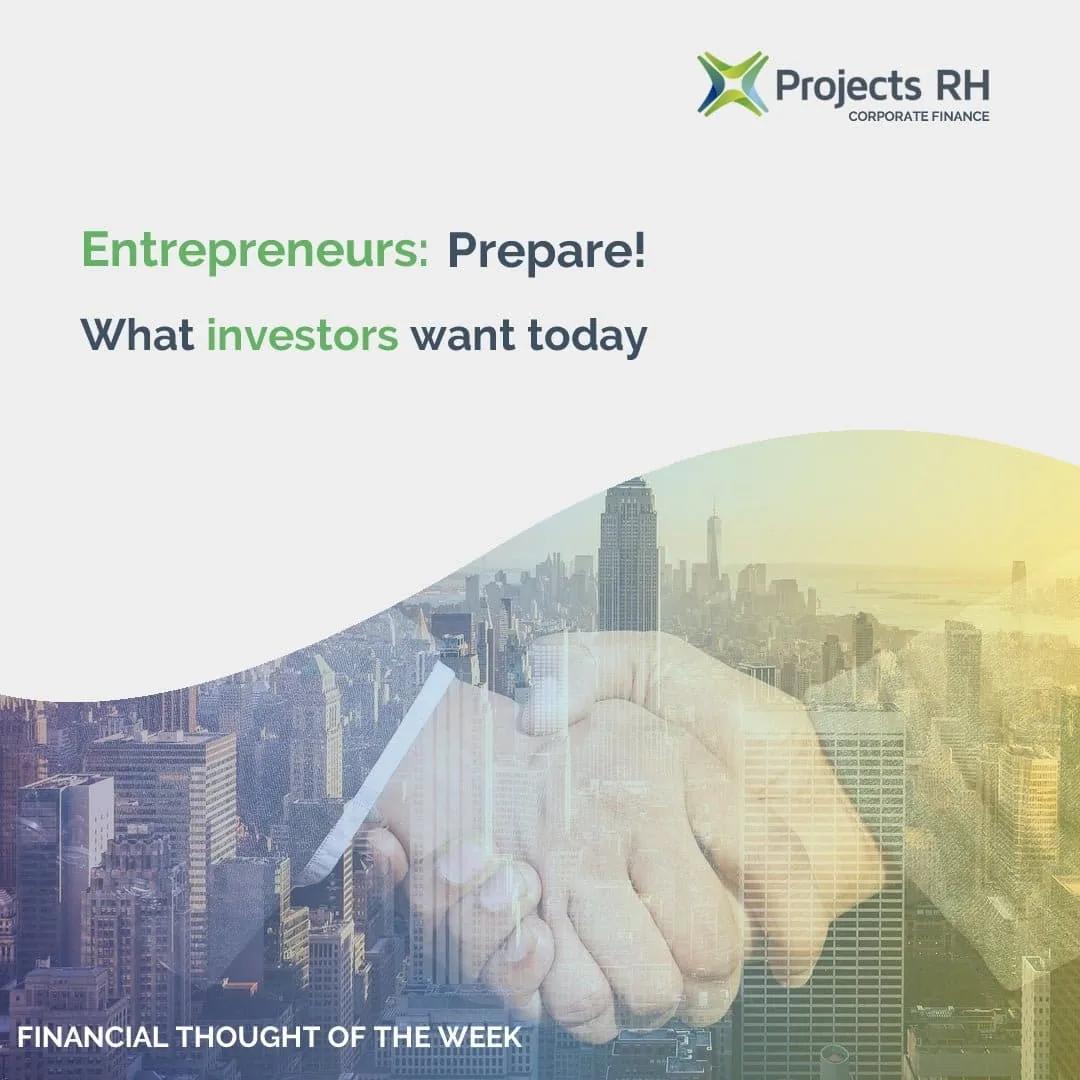 Bridging the world: What Investors want from Entrepreneurs
